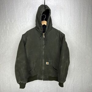 Carhartt Sandstone Active Jacket‎ Quilt Lined Womens Large WJ130 MOS Moss Green